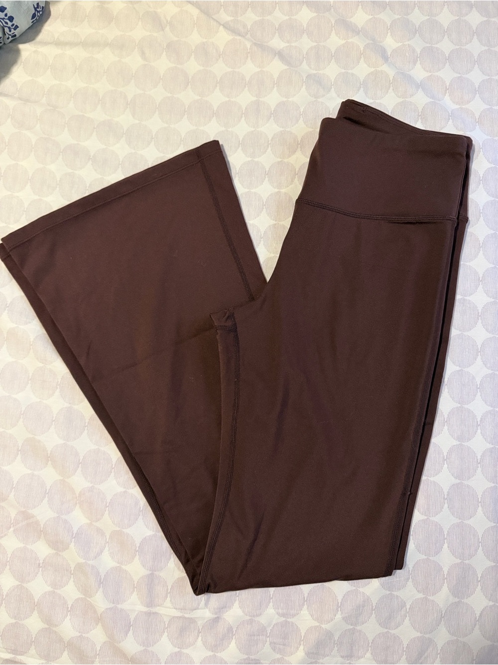 High-Waist Flare Yoga Pants — Deep Brown
